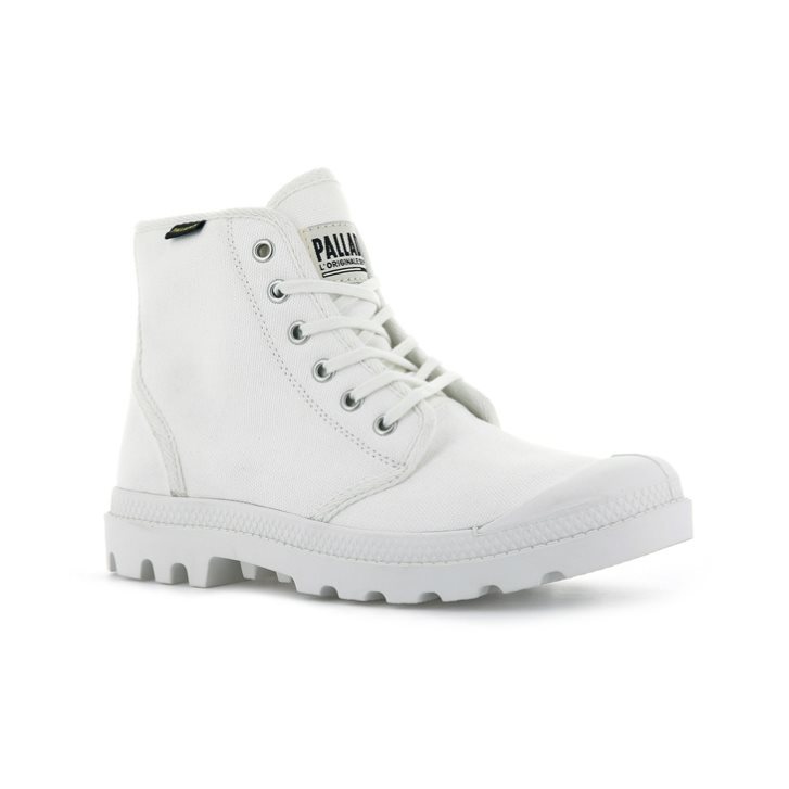 Palladium Pampa Hi Originale Men's Boots White | UK P743-FTC